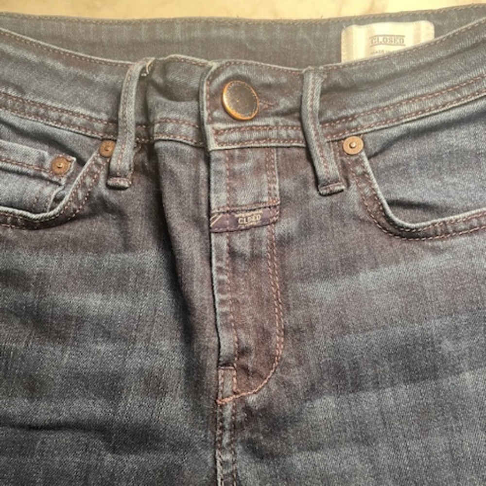 Closed Denim (Brand) Mid rise Jeans Dark Blue Wash